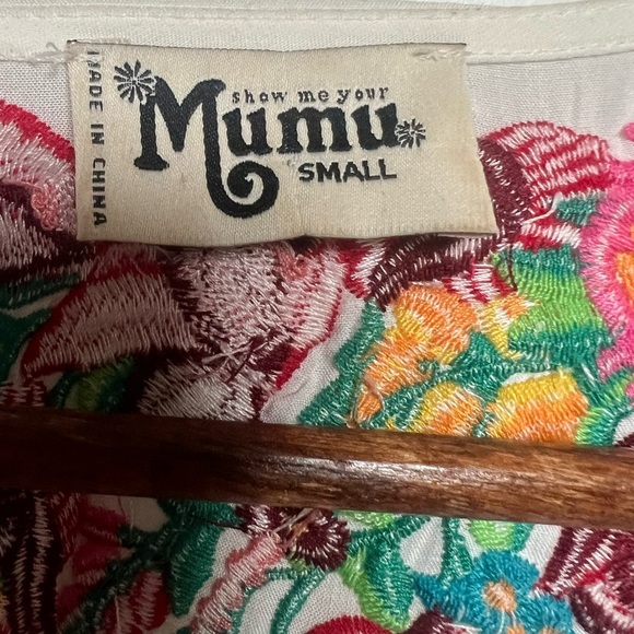 Show Me Your Mumu Jaden Tunic Embroidery Open Shoulder  dress - Picture 13 of 13